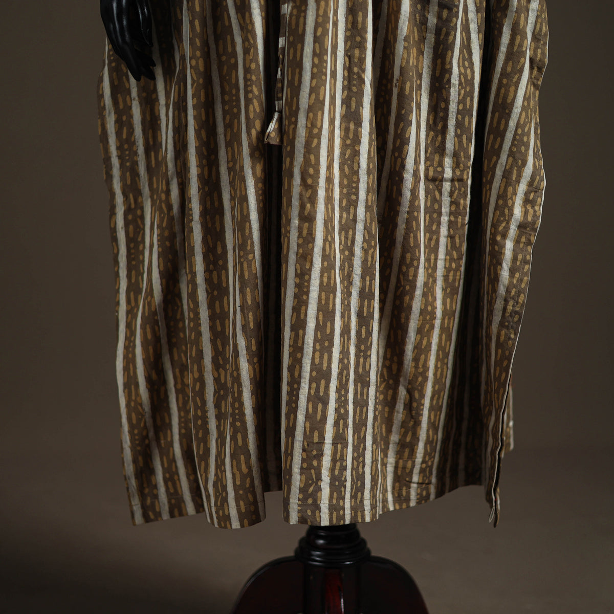 Akola Hand Block Print Natural Dyed Cotton Kaftan (Long) 199