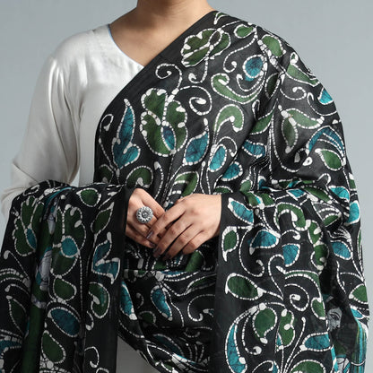 batik printed cotton dupatta