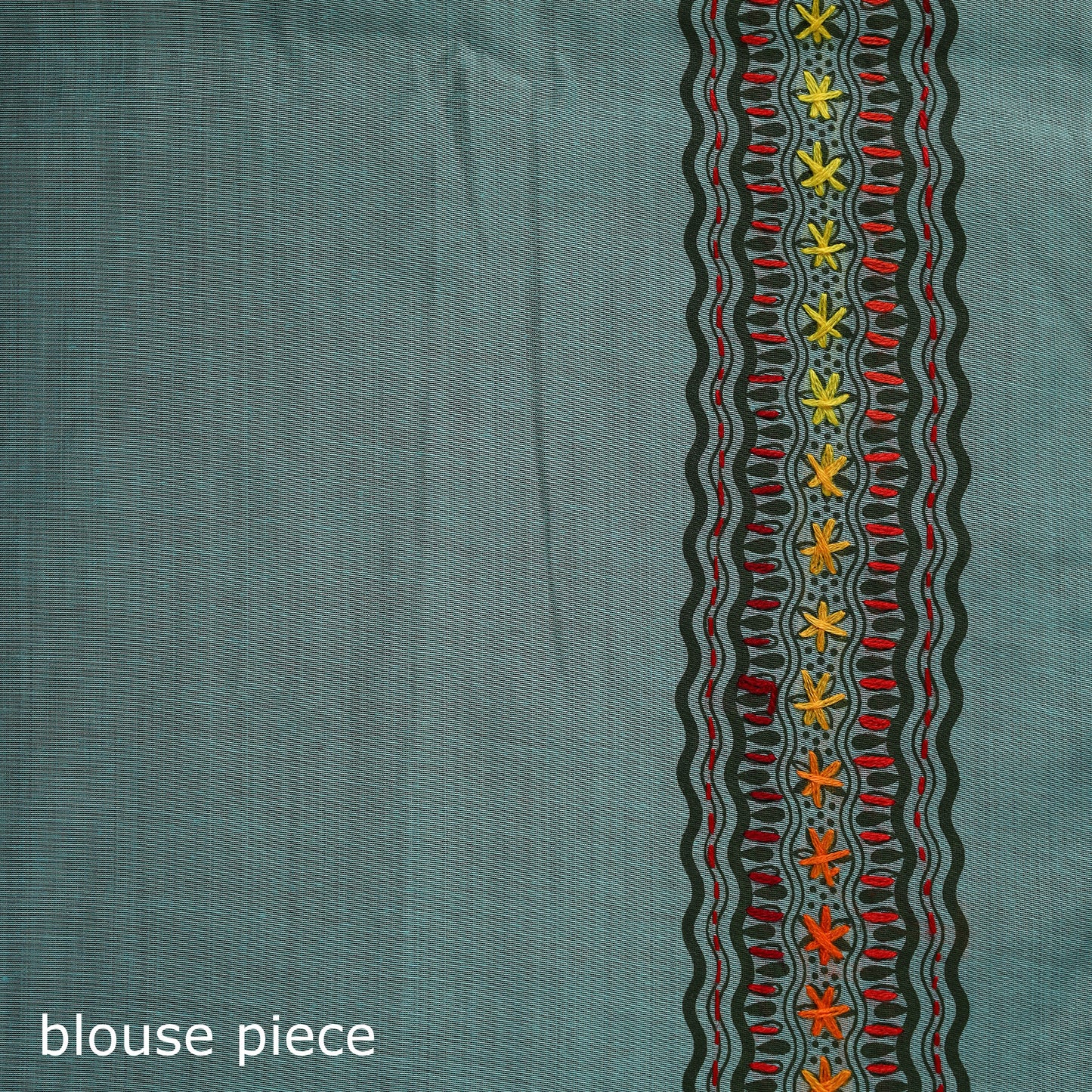 Bengal Kantha Hand Embroidery Silk Cotton Chapa Work Saree 107