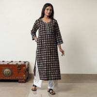 Jahota Block Printed Cotton Straight Kurta 15