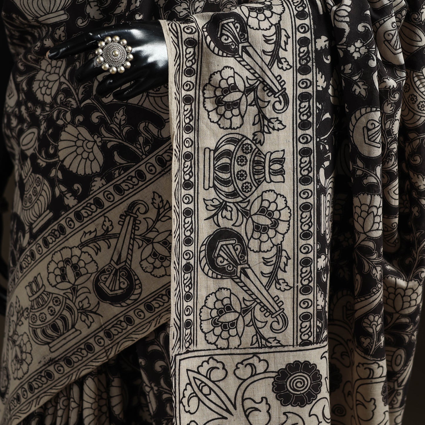 Printed Cotton Kalamkari Saree 30