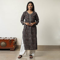 Jahota Block Printed Cotton Straight Kurta 15