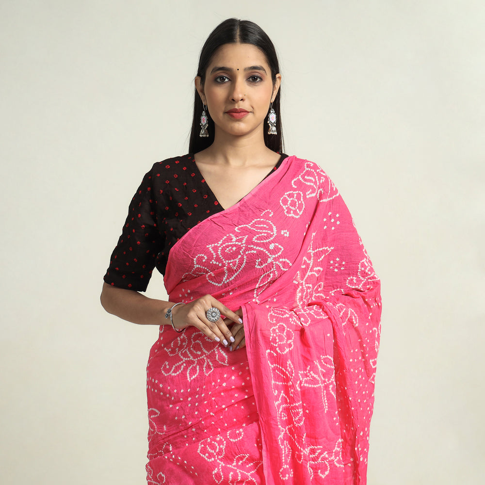 bandhani saree