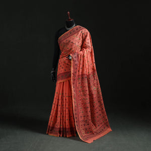 Bengal Kantha Hand Embroidery Silk Cotton Chapa Work Saree 108