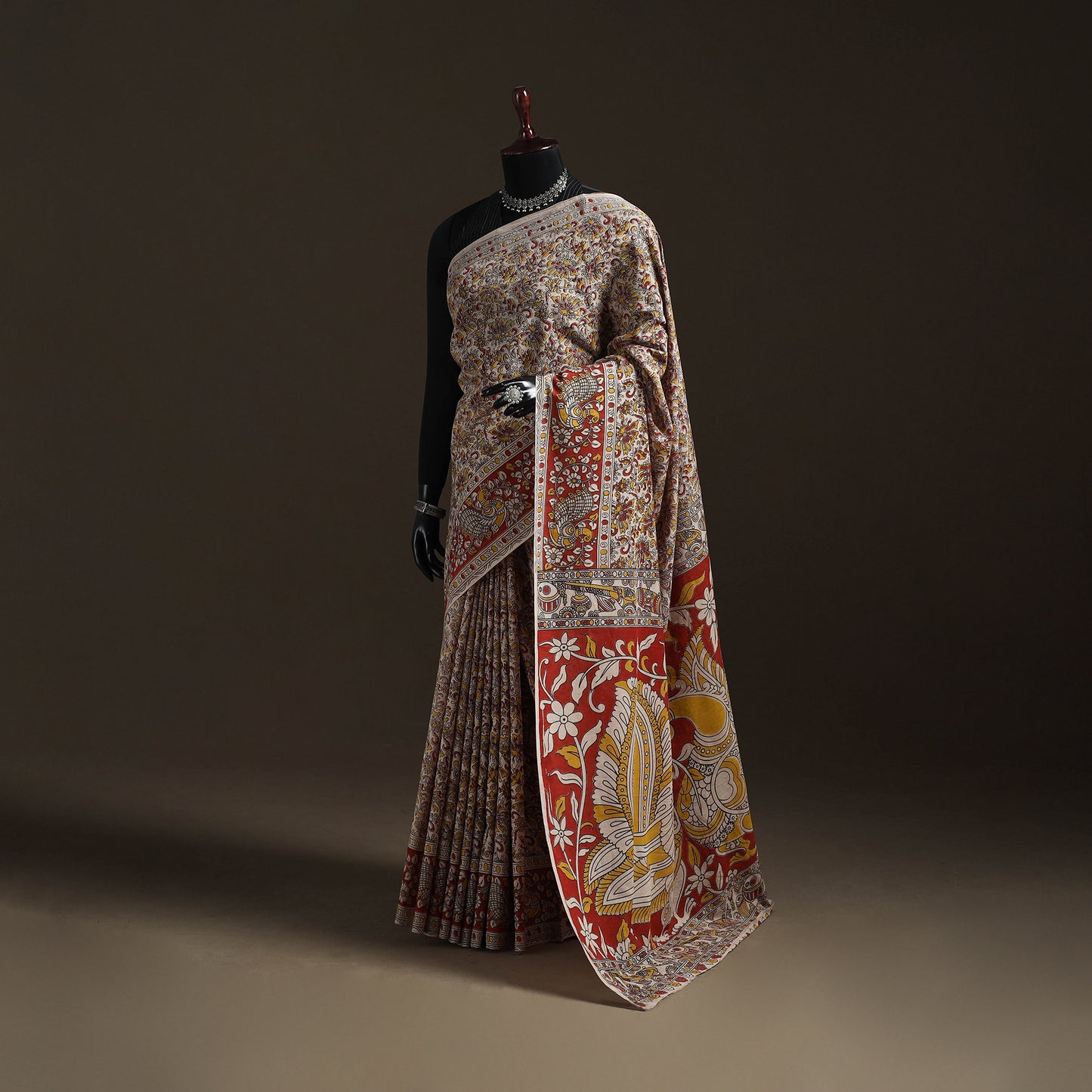 Printed Cotton Kalamkari Saree 31