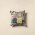 Multicolor - handcrafted cotton patchwork cushion cover 33