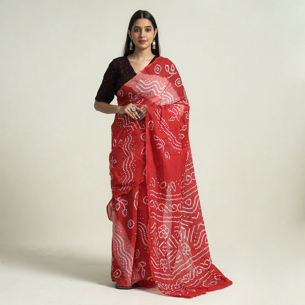 bandhani saree