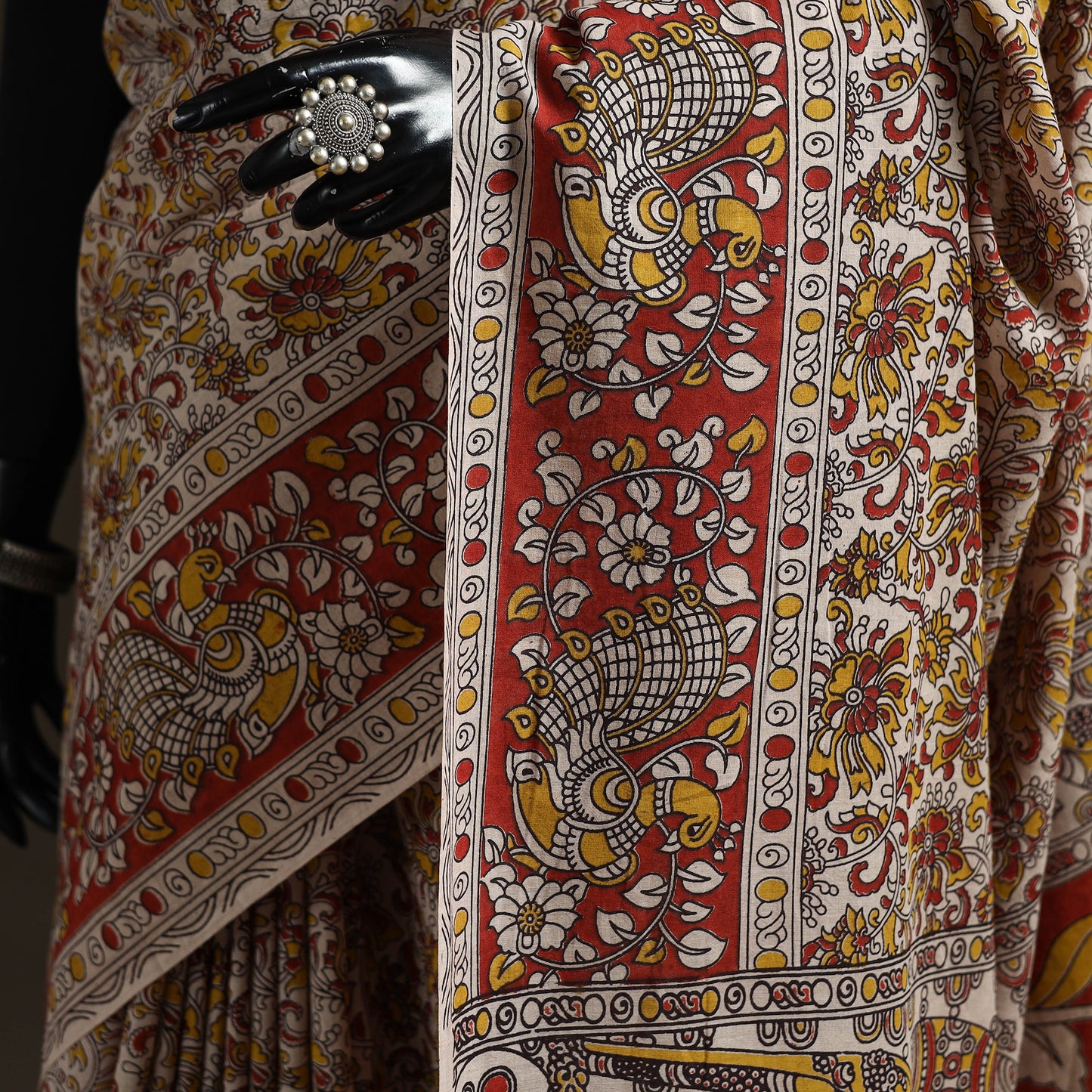Printed Cotton Kalamkari Saree 31