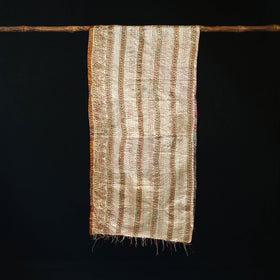 Bengal Kantha Handwork Patchwork Reversible Silk Stole 245