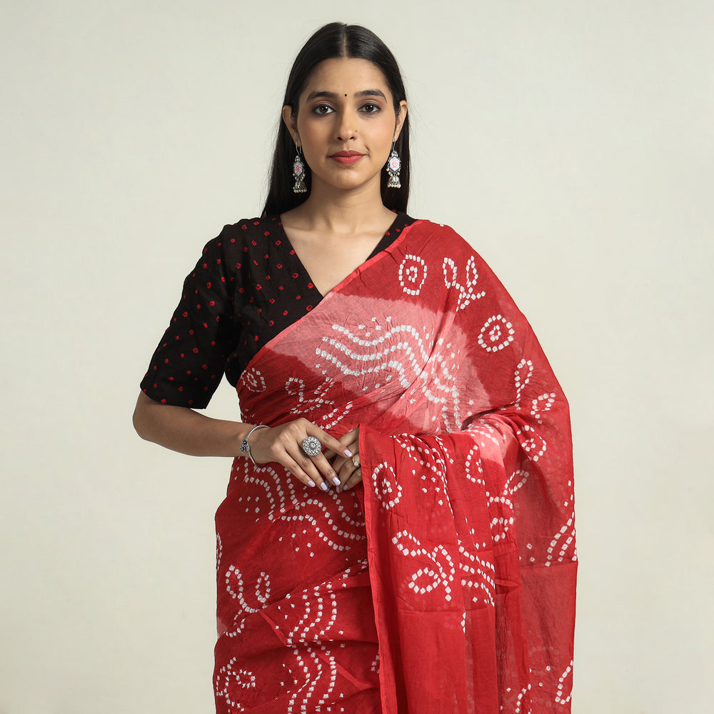 bandhani saree