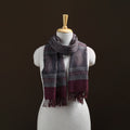 Handwoven Merino Wool Natural Dyed Bagh Hand Block Print Stole 07