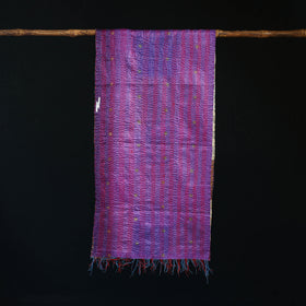 Bengal Kantha Handwork Patchwork Reversible Silk Stole 247