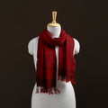 Handwoven Merino Wool Natural Dyed Bagh Hand Block Print Stole 08
