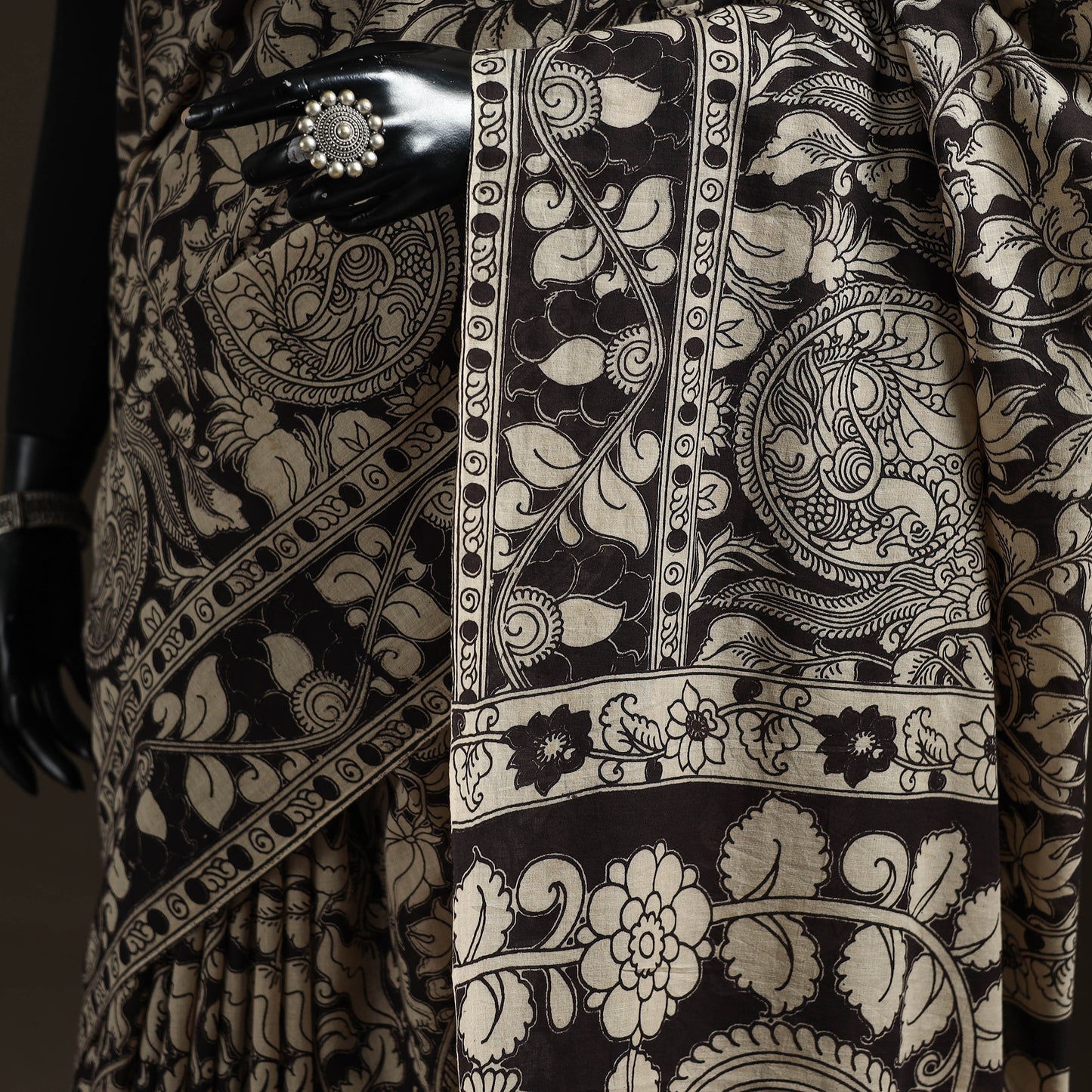 Printed Cotton Kalamkari Saree 32