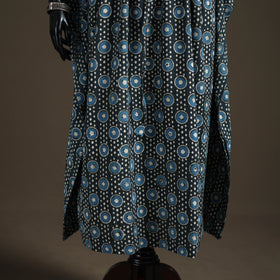 Akola Hand Block Print Natural Dyed Cotton Kaftan (Long) 202