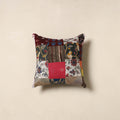 Multicolor - handcrafted cotton patchwork cushion cover 36