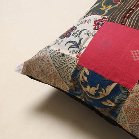 Multicolor - handcrafted cotton patchwork cushion cover 36