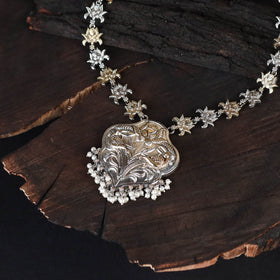 Saanjh Saaj Classic German Silver Necklace Set