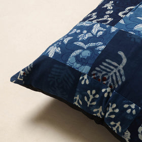 Multicolor - handcrafted cotton patchwork cushion cover 37