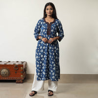 Jahota Block Printed Cotton Straight Kurta 14