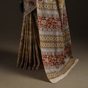 Printed Cotton Kalamkari Saree 33