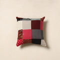 Multicolor - handcrafted cotton patchwork cushion cover 39