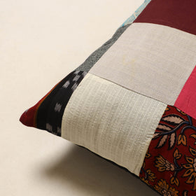 Multicolor - handcrafted cotton patchwork cushion cover 39