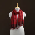 Handwoven Merino Wool Natural Dyed Bagh Hand Block Print Stole 19