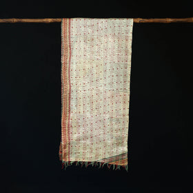 Bengal Kantha Handwork Patchwork Reversible Silk Stole 257