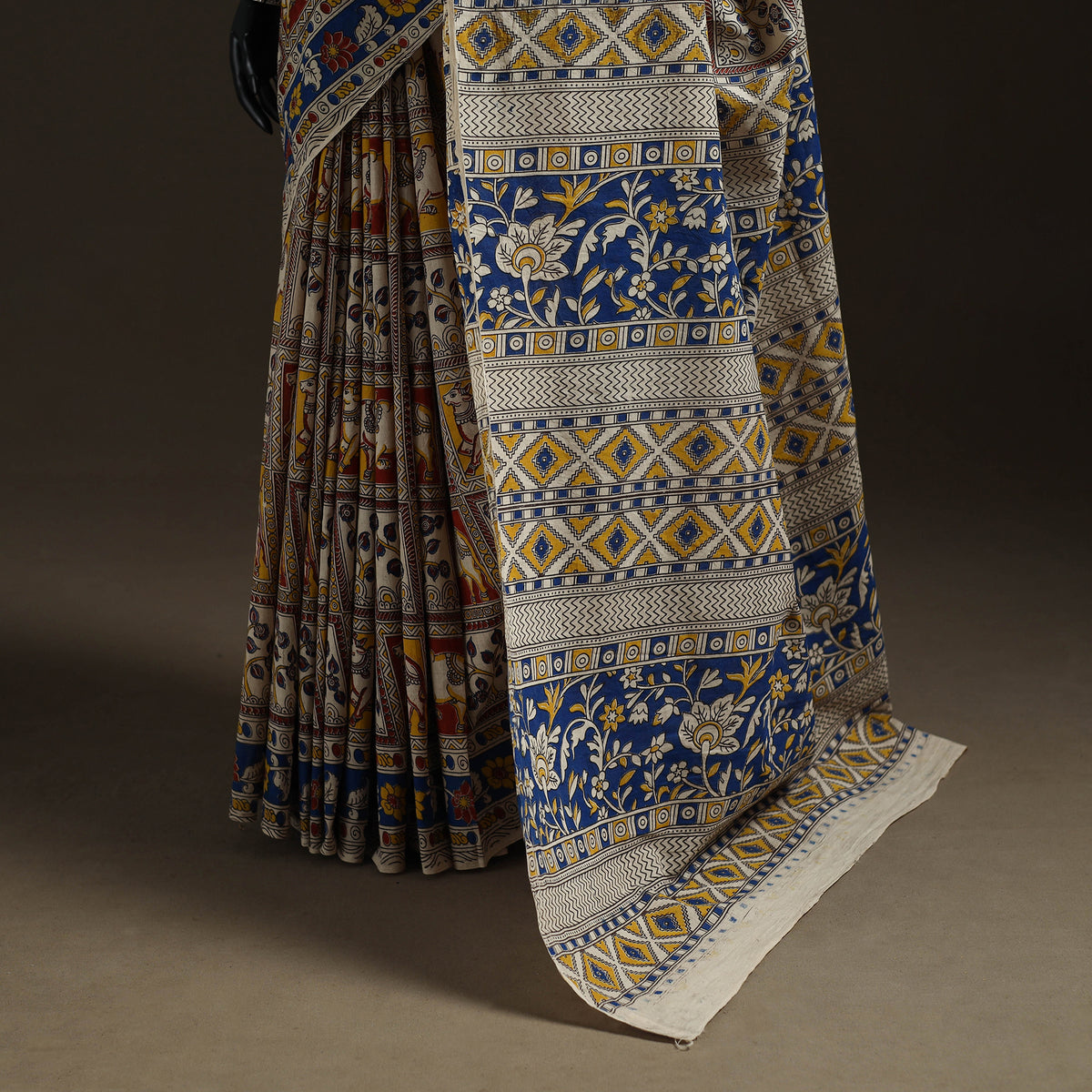 Printed Cotton Kalamkari Saree 34