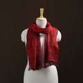 Handwoven Merino Wool Natural Dyed Bagh Hand Block Print Stole 22