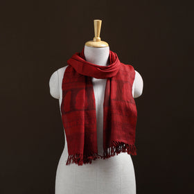 Handwoven Merino Wool Natural Dyed Bagh Hand Block Print Stole 22