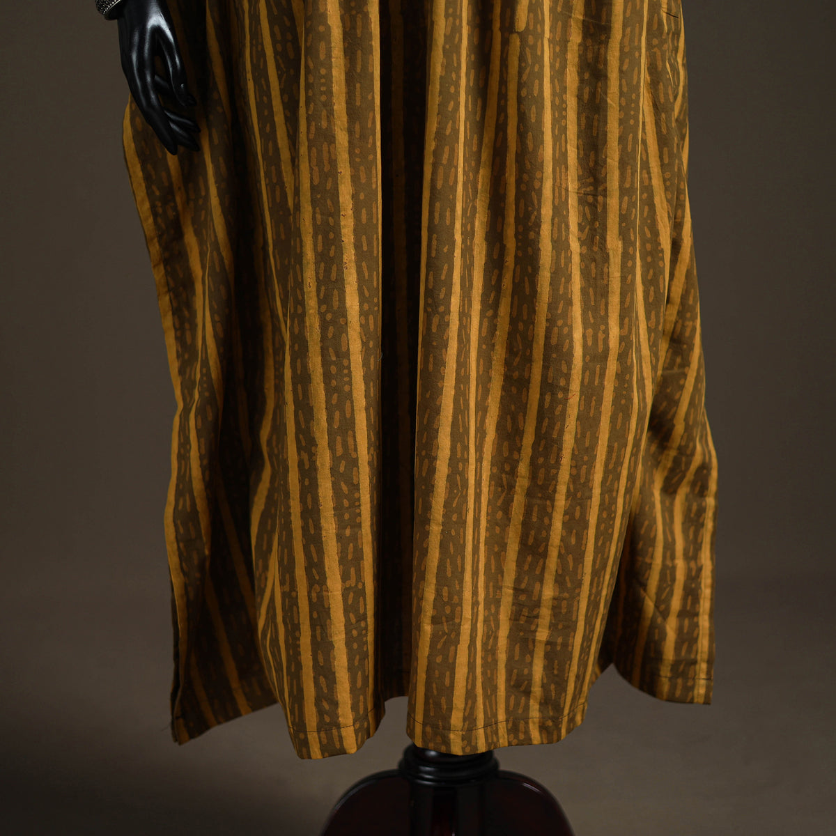 Akola Hand Block Print Natural Dyed Cotton Kaftan (Long) 206