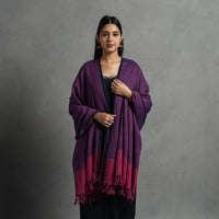 Purple - Kumaun Handwoven Pure Merino Wool Shawl for Women 87