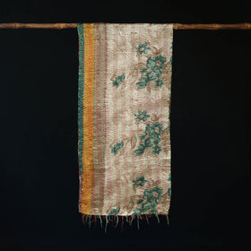 Bengal Kantha Handwork Patchwork Reversible Silk Stole 240
