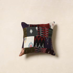 Multicolor - handcrafted cotton patchwork cushion cover 45