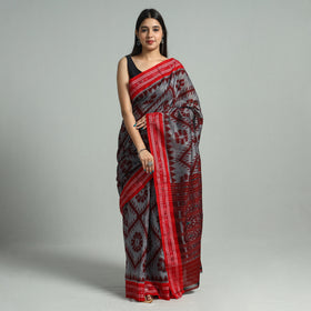  Maniabandha Ikat Weave Handloom Cotton Saree 23 Online at iTokri.com