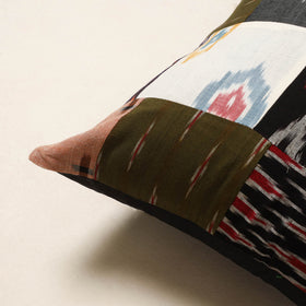 Multicolor - handcrafted cotton patchwork cushion cover 45