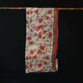 Bengal Kantha Handwork Patchwork Reversible Silk Stole 236