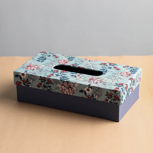 Floral Printed Handcrafted Tissue Box (10 x 5 in)