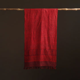 Handwoven Merino Wool Natural Dyed Bagh Hand Block Print Stole 27