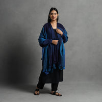 Blue - Kumaun Handwoven Pure Merino Wool Shawl for Women 88