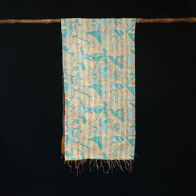Bengal Kantha Handwork Patchwork Reversible Silk Stole 233