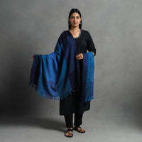 Blue - Kumaun Handwoven Pure Merino Wool Shawl for Women 88