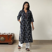 Jahota Block Printed Cotton Straight Kurta 07