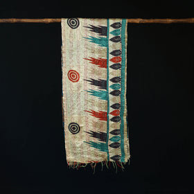Bengal Kantha Handwork Patchwork Reversible Silk Stole 230