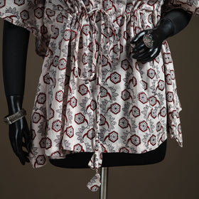 Bagh Hand Block Print Natural Dyed Cotton Short Kaftan 209