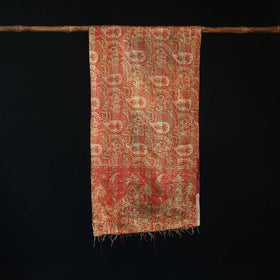 Bengal Kantha Handwork Patchwork Reversible Silk Stole 227