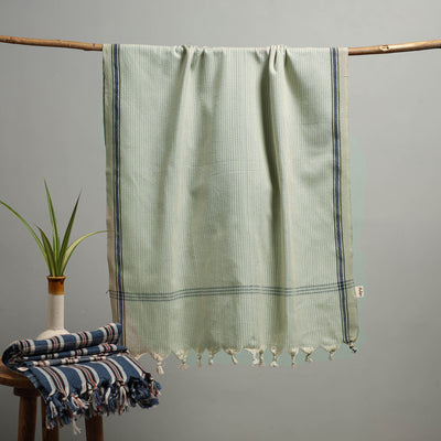 Handloom Fine Cotton Checks Bath Towel  52