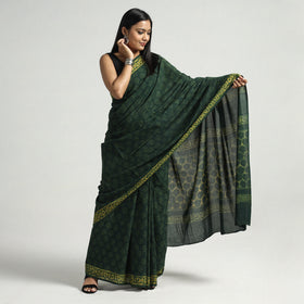 block printed saree